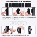 4PCS Rechargeable Wireless LED Strobe Lights