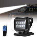 360° Rotating LED Spotlight for Vehicles and Boats