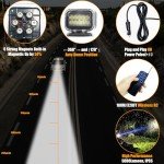 360° Rotating LED Spotlight for Vehicles and Boats