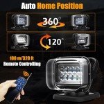 360° Rotating LED Spotlight for Vehicles and Boats