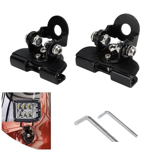Adjustable LED Light Bar Mounting Brackets - 2PCs