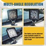 Adjustable LED Light Bar Mounting Brackets - 2PCs