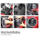 Jimen Black Headlight Cover Guard for Jeep Wrangler
