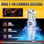 EASIREACH H4 Light Bulbs, 40000LM Bright, Pack of 2