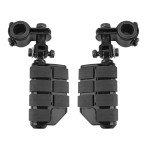 Universal Adjustable Motorcycle Highway Foot Pegs (Black)