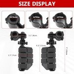 Universal Adjustable Motorcycle Highway Foot Pegs (Black)