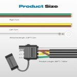 26FT 4 Pin Trailer Wiring Harness Kit