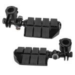 Universal Adjustable Motorcycle Highway Foot Pegs (Black)