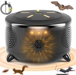 Ultrasonic Rodent Repellent with Strobe Lights