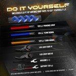 48" LED Running Board Lights with Turn Signals