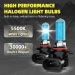 Bright 5500K Headlight Bulbs for Toyota RAV4