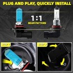 Bright 5500K Headlight Bulbs for Toyota RAV4