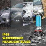 Bright 5500K Headlight Bulbs for Toyota RAV4
