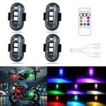 Wireless LED Strobe Lights with Remote Control - 4 Pcs