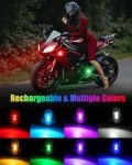 Wireless LED Strobe Lights with Remote Control - 4 Pcs