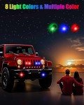 Wireless LED Strobe Lights with Remote Control - 4 Pcs