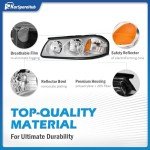 Chevy Impala Headlight Assembly (2000-2005) - Chrome