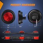 Nilight 6-Inch Oval LED Trailer Light Kit