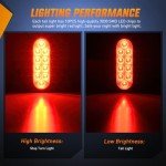Nilight 6-Inch Oval LED Trailer Light Kit