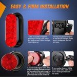 Nilight 6-Inch Oval LED Trailer Light Kit