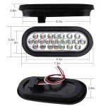 4-Pack 6" Oval LED Strobe Lights for Trucks