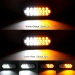 4-Pack 6" Oval LED Strobe Lights for Trucks