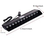 XTAUTO 12V LED Emergency Strobe Light for Vehicles