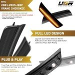 Front Smoked Side Marker Lights for Jeep Grand Cherokee