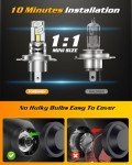 Super Bright H4 Light Bulbs - 25000 Lumens