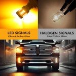 Zyvirexa 3157 LED Amber Turn Signal Bulbs - 2 Pack