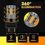 Zyvirexa 3157 LED Amber Turn Signal Bulbs - 2 Pack