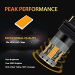 Zyvirexa 3157 LED Amber Turn Signal Bulbs - 2 Pack