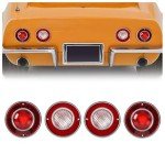 HECASA Tail Light & Backup Light Set for Corvette