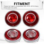 HECASA Tail Light & Backup Light Set for Corvette
