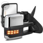 Chrome Towing Mirrors for 2007-2013 Chevy & GMC