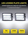 Bright White LED License Plate Lights for Dodge Durango