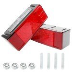 2PCS 12V LED Submersible Trailer Lights Kit