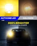 AUTOONE 3157 Amber LED Bulbs - Super Bright Pair