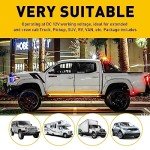 60-Inch Waterproof Truck LED Running Board Light Set