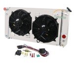 Cubauto 3-Row Aluminum Radiator with Fan Kit