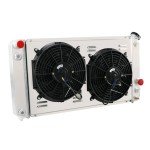 Cubauto 3-Row Aluminum Radiator with Fan Kit