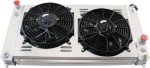 Cubauto 3-Row Aluminum Radiator with Fan Kit