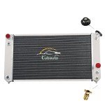 Cubauto 3-Row Aluminum Radiator with Fan Kit