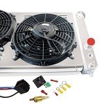 Cubauto 3-Row Aluminum Radiator with Fan Kit