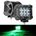Green 4-inch 36W LED Light Bar for Trucks