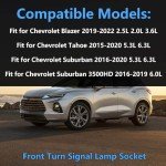 Front Turn Signal Light Bulb Plug Socket - 2 Pack