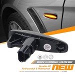 HERCOO Amber LED Side Marker Lights for Mitsubishi