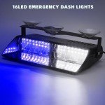 Blue/White LED Emergency Strobe Light Bar