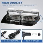 Blue/White LED Emergency Strobe Light Bar
