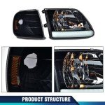 PIT66 LED Headlights and Parking Lights Kit